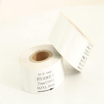 Plastic hot stamping foil AT1 30*100m white coding foil and ribbon